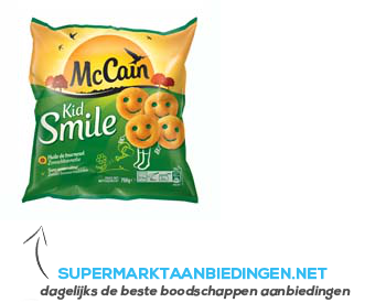 McCain Kidsmile aanbieding