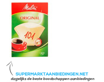 Melitta Natuur filterzakjes nr. 101 aanbieding