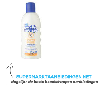 Melkmeisje Bad & douche crème honing & melk aanbieding