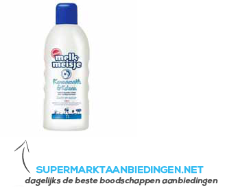 Melkmeisje Bad & douche crème karnemelk & katoen aanbieding