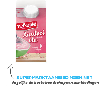 Melkunie Aardbeienvla aanbieding