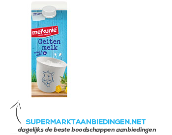 Melkunie Geitenmelk aanbieding