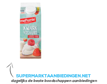 Melkunie Kwarkyoghurt aardbei-framboos aanbieding