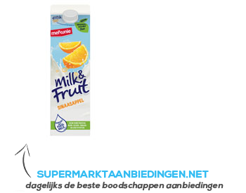 Melkunie Milk&fruit sinaasappel aanbieding