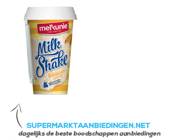 Melkunie Milkshake banaan aanbieding