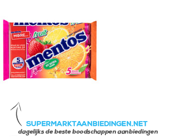 Mentos Fruit 5-pack aanbieding