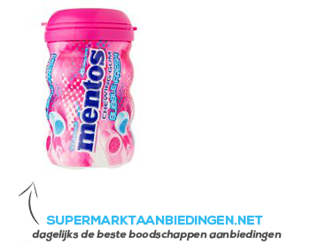 Mentos Gum bottle bubble fresh aanbieding