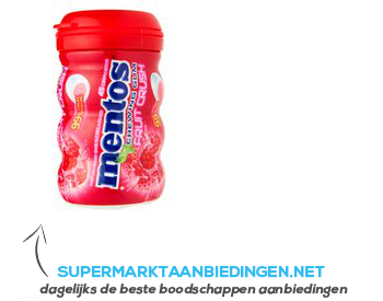 Mentos Gum bottle fruit crush strawberry aanbieding