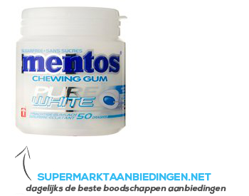 Mentos Gum bottle pure white bottle aanbieding