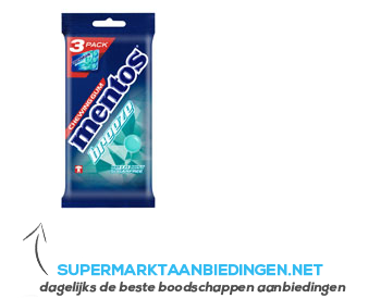 Mentos Gum breeze mint 3-pack aanbieding