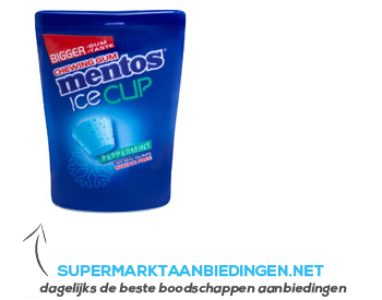 Mentos Gum ice cup peppermint aanbieding