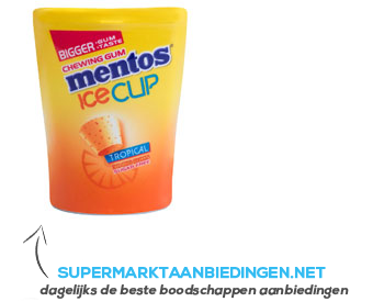 Mentos Gum ice cup tropical aanbieding