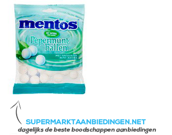 Mentos Pepermuntballen aanbieding