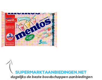 Mentos Shakies 5-pack aanbieding