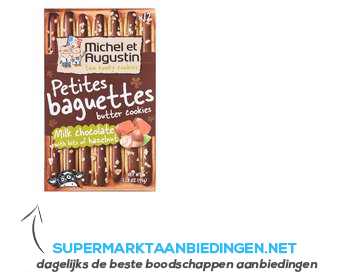 Michel et Augustin Petites baguettes milk chocolate and nut aanbieding