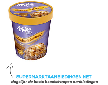 Milka Cashew & caramel aanbieding