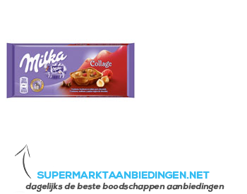 Milka Collage framboos-hazelnoot aanbieding