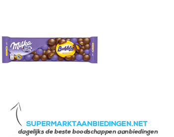 Milka Tablet bubbly caramel aanbieding