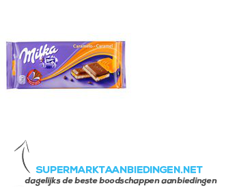 Milka Tablet caramel aanbieding