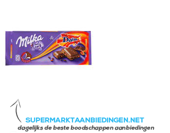 Milka Tablet Daim aanbieding