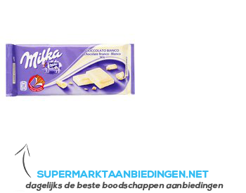 Milka Tablet wit aanbieding