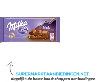 Milka Triple chocoladesmaak aanbieding