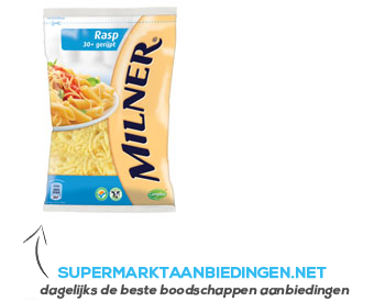 Milner Gerijpt geraspte kaas aanbieding