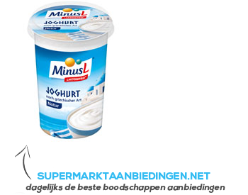 MinusL Griekse stijl yoghurt aanbieding