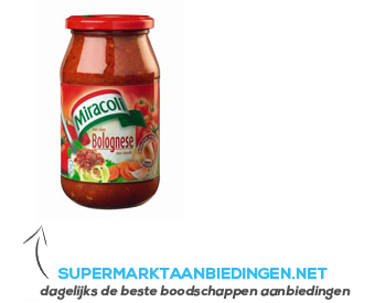 Miracoli Pastasaus bolognese aanbieding