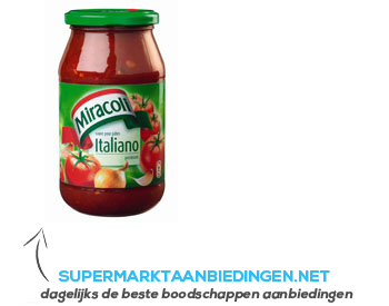 Miracoli Pastasaus Italiano aanbieding