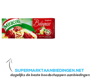 Miracoli Spaghetti bolognese aanbieding