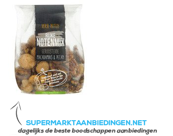 Mix macadamia's en pecannoten aanbieding