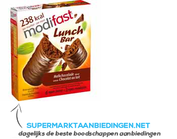 Modifast Control melkchocolade repen aanbieding