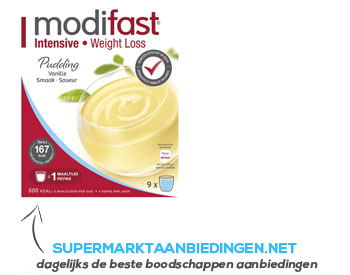 Modifast Pudding vanille aanbieding