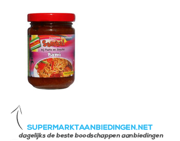 Moksi Patoe Bami sambal aanbieding