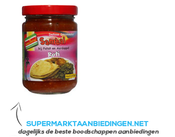 Moksi Patoe Roti sambal aanbieding