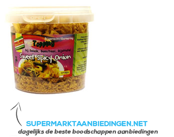 Moksi Patoe Sweet spicy onion topping aanbieding