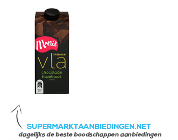 Mona Intense vla chocolade-hazelnoot aanbieding