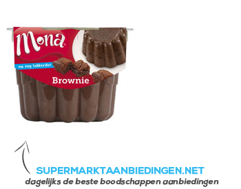 Mona Pudding brownie aanbieding