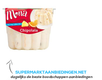 Mona Pudding chipolata aanbieding