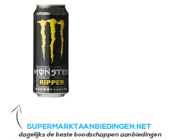 Monster Ripper energy juice aanbieding