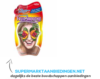 Montagne Jeunesse Fruit smoothie gezichtsmasker aanbieding