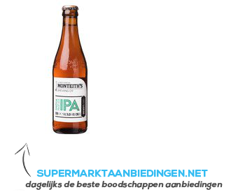 Monteith's India pale ale aanbieding