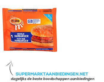 Mora Broodje hamburger aanbieding