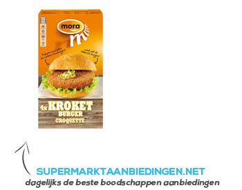 Mora Kroketburger aanbieding