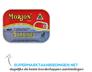 Morjon Sardines in sojaolie aanbieding