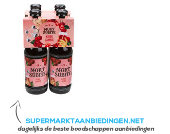 Mort Subite Kriek lambic 4-pack aanbieding