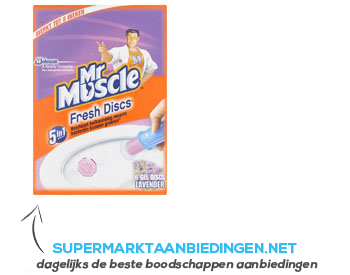 Mr Muscle Fresh discs lavendel aanbieding