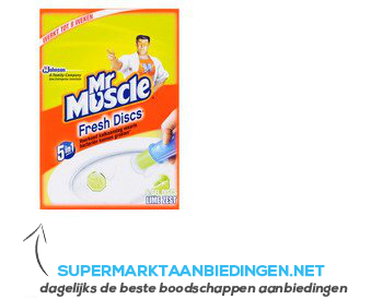 Mr Muscle Fresh discs limoen aanbieding