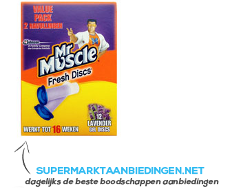 Mr Muscle Fresh discs navul duo lavendel aanbieding